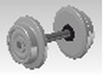 NPE Modellbau NZ33281 - H0 Scheibenradsatz - Ø 10 mm (ungelagert)